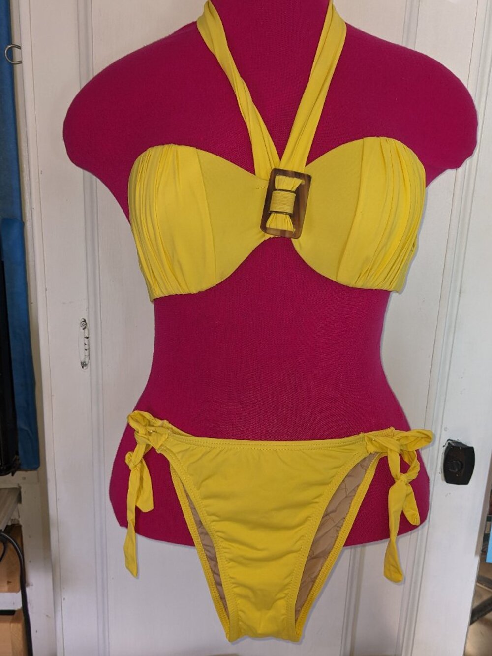 Lua Morena Halter Tie Bikini Sz M